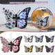 thumbnail image 2 of Colgante de mariposa con diseño de cordón y letra de flor para espejo retrovisor de coche, decoración de mariposa para coche B, 2 of 5