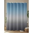 thumbnail image 4 of Blue Gray Shower Curtain, Gradient Waterproof Shower Curtain Set with 12 Hooks Lightweight Washable Fabric Shower Curtains for Bathroom 72x72 Inches, 4 of 6