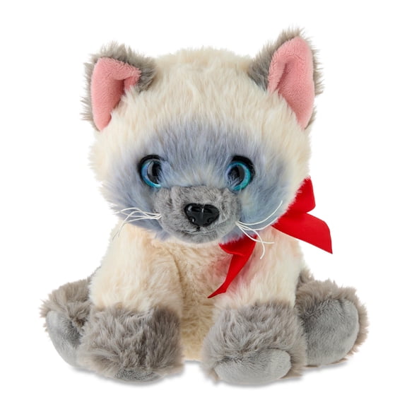 Small Cat Plush, Multicolor, 8.5", Valentine's Day by Way To Celebrate