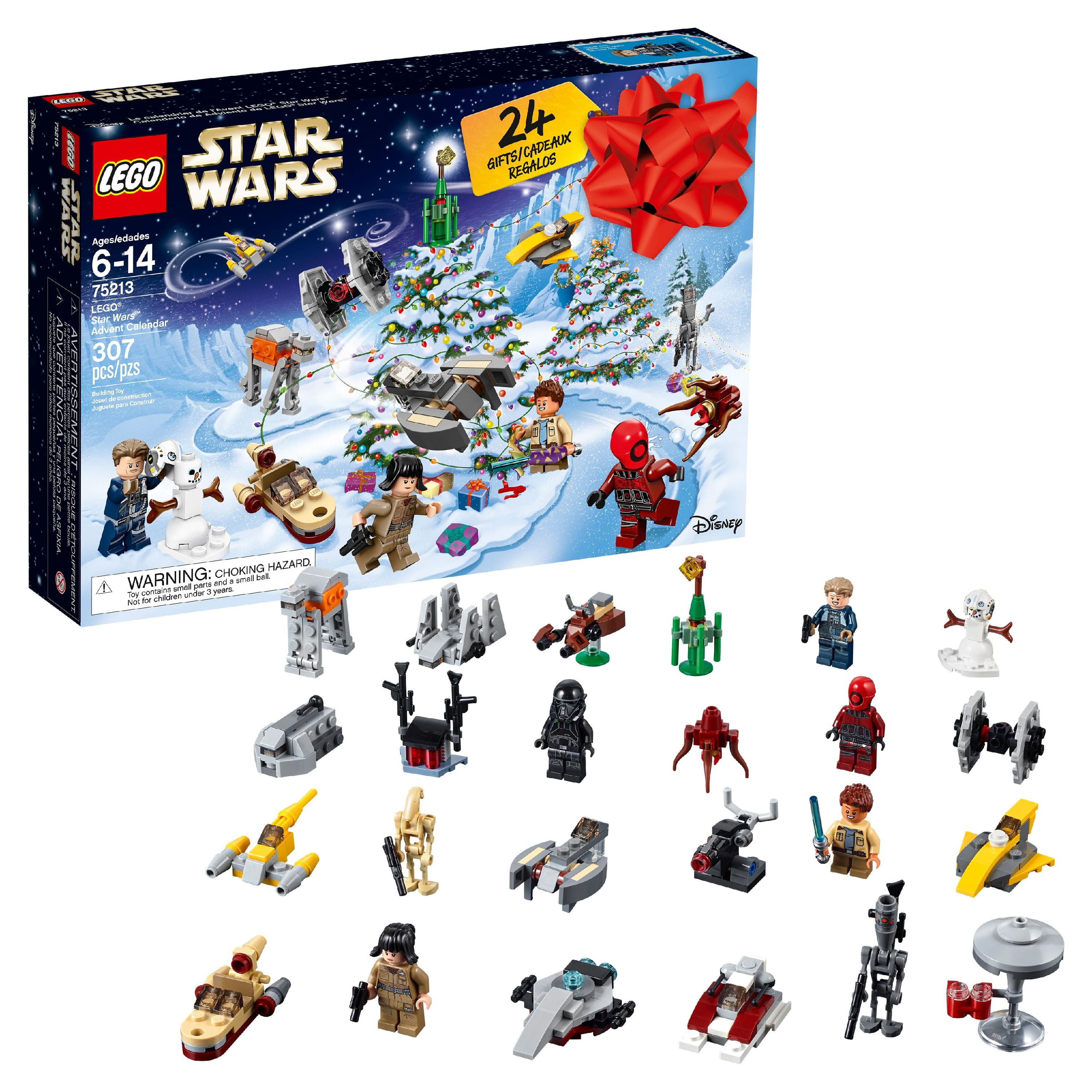 LEGO Star Wars Mandalorian Advent Calendar 75307 Christmas Set with Baby Yoda Child Droid 335 Pieces Walmart