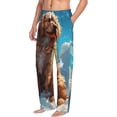 thumbnail image 2 of Balery Cartoon Cloud Puppy print Men's Pajama Pants,Ultra Lightweight Pjs,Lounge Pant-Large, 2 of 9