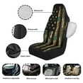thumbnail image 6 of Binienty American Flag Camo Car Seat Covers Front Seats Breathable Thin Auto Seat Covers Waterproof Material Airbag Friendly Vehicle Bucket Cushions Universal for Cars SUV Truck Van, 6 of 8