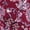 Sarasa Floral Merlot Wine, variant on Terra & Sky Women’s Plus Split Neck Mini Dress with Short Sleeves, Sizes 0X-4X