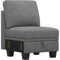 Belffin 22.8” Single Seat Module with Storage for Modular Sectional Sofa Couch. Light Grey.