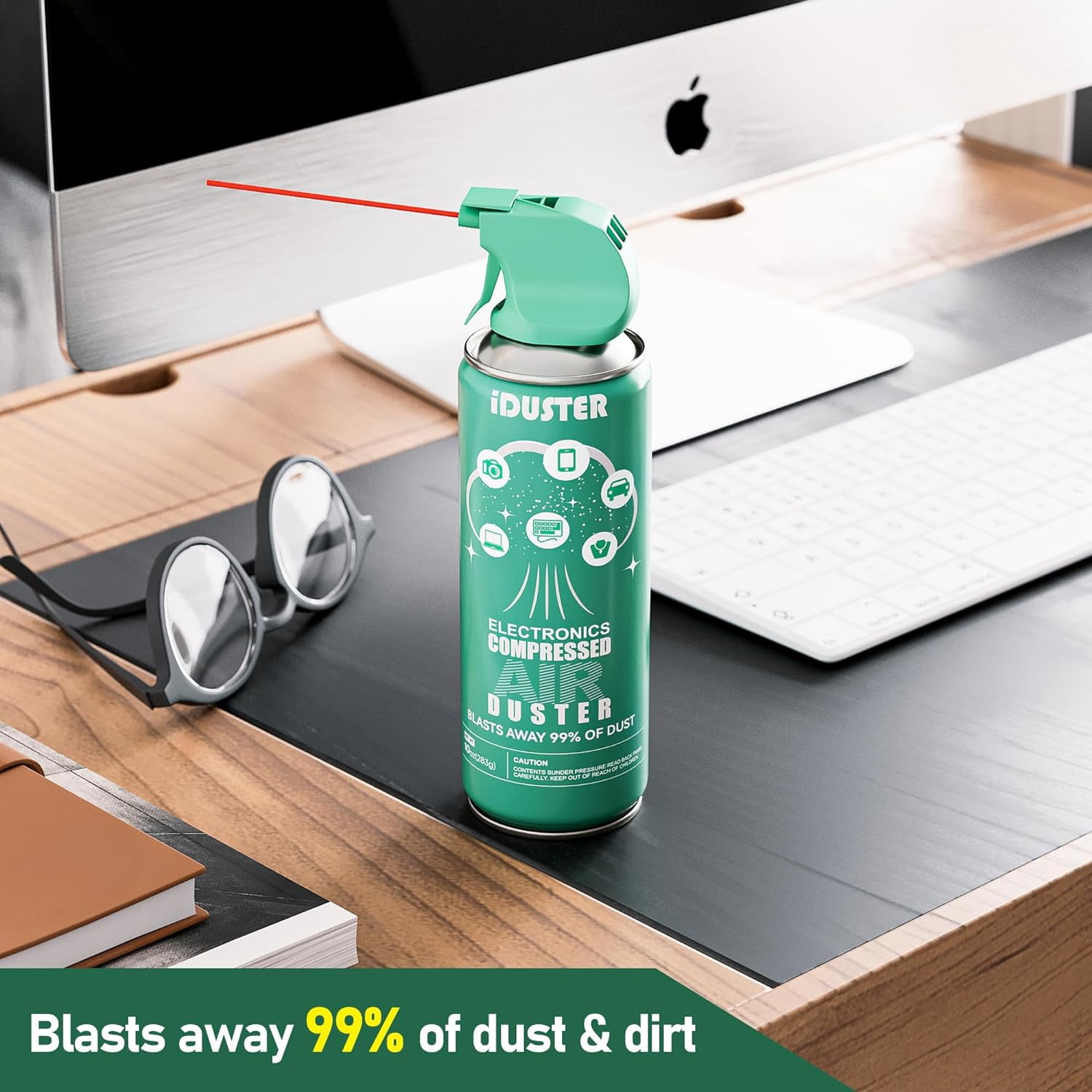 Compressed Canned Air Duster - 2 PCS Disposable Compressed Air Duster Can Cleaning for Computer,Keyboard, Jewelry, Car and Cellphone, 10oz