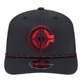 thumbnail image 2 of Men's New Era Black LA Clippers Sport Rope Vented Stretch-Snap 9SEVENTY Hat, 2 of 5