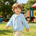 thumbnail image 6 of mgoYE Baby Infant Toddler Lightweight and Breathable Hoodie Summer Sun Protection Coat Jacket(Blue,3-4 Years), 6 of 9