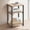 Camel Brown and Classic Black, variant on LEDREM Small End Table with 3-Tier Open Storage, Industrial Tall Nightstand for Living Room, Bedroom, Office, Rustic Brown and Classic Black