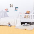 thumbnail image 2 of Ultra Soft Microfiber Down Alternative Toddler Comforter, Lightweight Machine Washable Crib Quilted Blanket, White, 43" x 60", 2 of 5