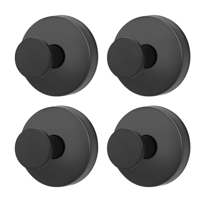 Ganchos GMYOO de 4 piezas con ventosa, impermeables, negros