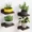 1set brown G4567B, variant on 4Pack Small Floating Shelves for Wall, Wood Shelf 5 Inch Display Ledges Room Decor, Mini with 2 Types of Installation