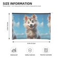 thumbnail image 3 of Cauagu Blue Sky Cute Wolf for Tyvek Makeup Bag,Reusable Travel Cosmetic Bag Women Organizer Toiletry Bag Birthday,Gifts for Women Girlfriend Mom Teacher 6.5’’*8.9’’, 3 of 7