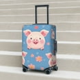 thumbnail image 2 of Lsque Cute Pig Flowers Printed Luggage Cover, Travel Luggage Protector,Scratch and Dirt Resistant, Fits 18-32 Inch Luggage - Medium, 2 of 9