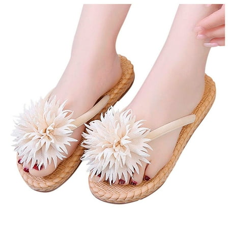 

New Summer Fashion Flip-Flops Lightweight Beach Flower Sandals And Slippers