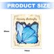thumbnail image 2 of Juego de pegatinas de mariposa (160 piezas) Pegatinas de resina de mariposa de color transparente Suministros para álbumes de recortes con pegatinas naturales Estilo: Estilo 2;, 2 of 5
