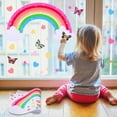 thumbnail image 5 of Yeaqee Rainbow Wall Decals Removable Star Butterfly Heart Wall Sticker Watercolor Star Rainbow Wall Sticker Vinyl Girls Room Decorations for Nursery Baby Kids Girl Teen Bedroom, 5 of 7