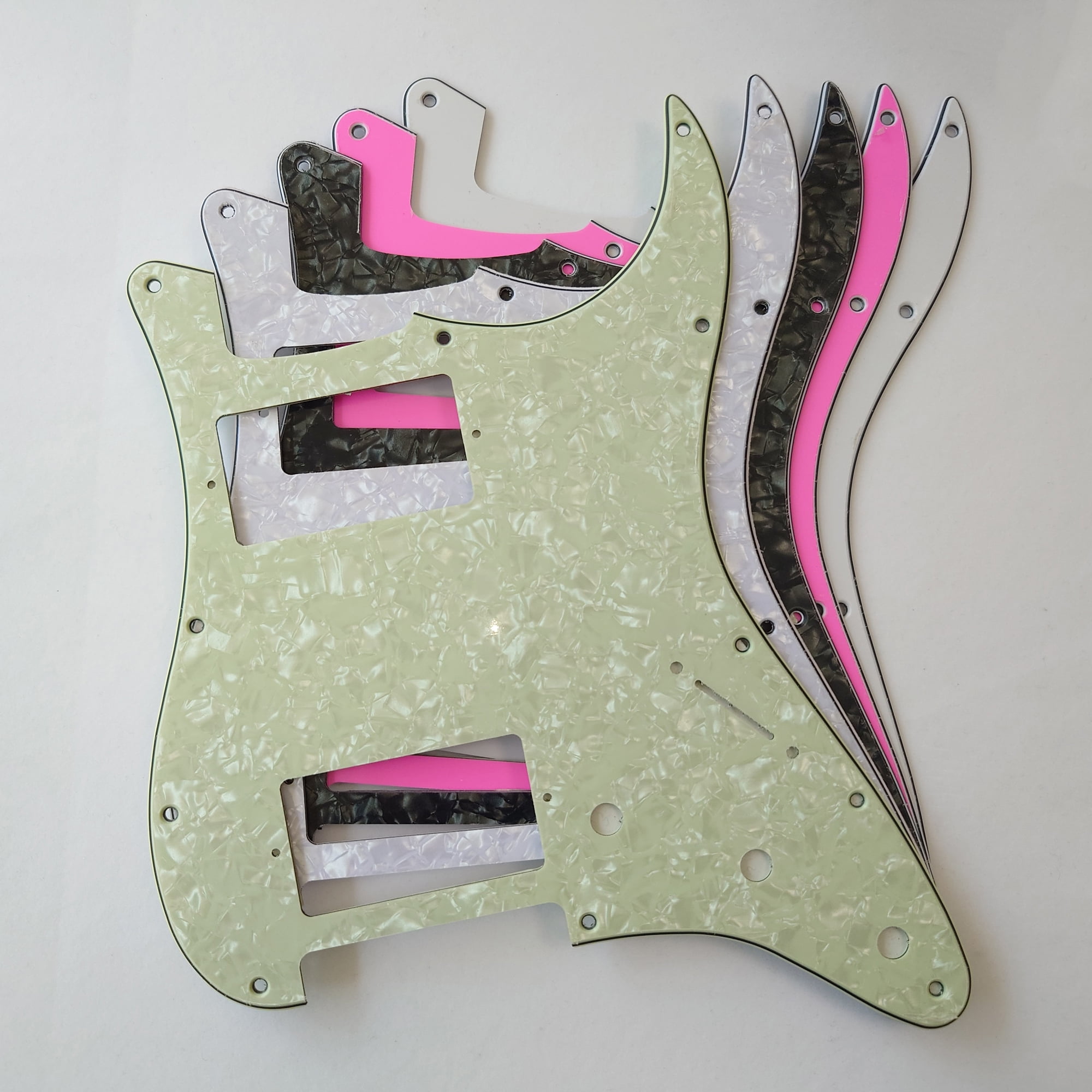 For Fit Fender Stratocaster HH Humbucker Pickup Strat Guitar Pickguard Replacement Parts with Mounting Screws 3 Ply