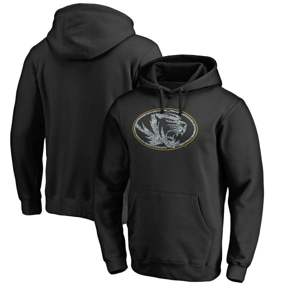 Men's Black Missouri Tigers Static Logo Pullover Hoodie