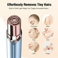 thumbnail image 3 of SEIHAI Rechargeable Women's Hair Remover for Face & Upper Lip & Chin, Painless/ Slim Shape for Portability with 4x Replacement Heads(Blue), 3 of 6
