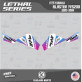 thumbnail image 3 of Kalair GFX Graphics Kit for Yamaha ATV BLASTER YFS 200 (2003-2006) Lethal Series, 3 of 5