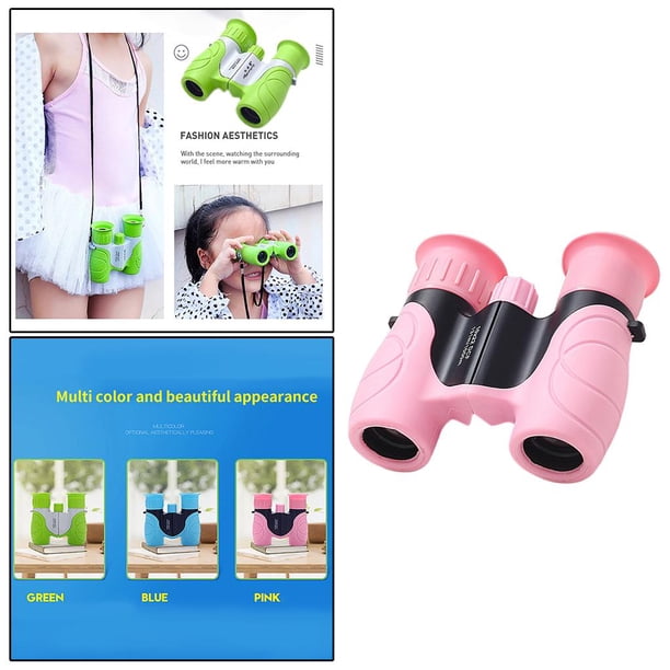 Telescopio de binoculares óptico portátil 10x22 perfecl rosa