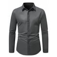 thumbnail image 1 of Ceisia Men's Spring Casual Solid Color Knitted Fabric Round Neck Long Sleeve Sweater - Comfortable Daily Gift Outdoor Wear, 1 of 7