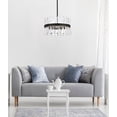 thumbnail image 4 of Serephina 20 inch crystal round pendant light in satin gold, 4 of 7