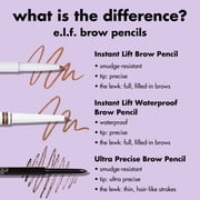 e.l.f. Instant Lift Brow Pencil, Neutral Brown, 0.006 oz