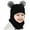Black, variant on Splozh Toddler Beanie Hat Winter Boy Children Hats Comfortable Soft Fleece Lined Warm Stylish Pullover Neck Hats Pink,2-7 Years