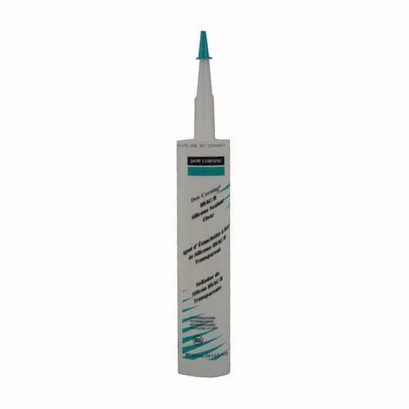 Dowsil Silicone Sealant, 10 oz, Cartridge, Clear, Silicone Base, HVAC/R 4045032
