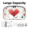 thumbnail image 3 of Valentine's Day Cable Organizer Waterproof Oxford Cloth Travel Case, PC Case, Cable Organizer Bag, Cable Organizer Desk, Electronic Digital Products Storage Case 5.9x9.44x3.14 in, 3 of 6