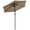 Khaki, variant on Outsunny Patio Sun Umbrella, Outdoor Parasol with 6 Ribs, Cream White