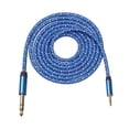 thumbnail image 1 of Cable de audio de 3,5 mm a 6,35 mm con cable de tensión galvanizado estéreo de 1/4'' a 1/8'' 3m, 1 of 9
