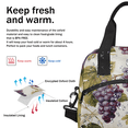 thumbnail image 5 of Herdesigns Purple Grapes Insulated Lunch Bag for Women Men Adults Large Reusable Lunch Box Leakproof Portable Cooler Tote Bags with Adjustable Shoulder Strap, 5 of 6