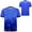 Blue, variant on Kids Boys Stylish Geometric Printed Sports Shirts Short Sleeve Basketball Football Jersey Athletic T-shirt Purple 4