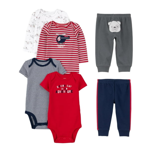 Conjunto de ropa de dormir Simple Joys para bebés de 0 a 3 meses