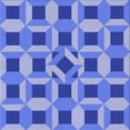 thumbnail image 1 of Ahgly Company Machine Washable Indoor Square Transitional Denim Blue Area Rugs, 7' Square, 1 of 7