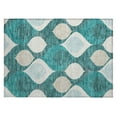 thumbnail image 2 of Addison Rugs Chantille Indoor/Outdoor Transitional Mid-century Modern Teal Washable Rectangle Rug, 1'8" x 2'6", 2 of 6