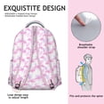 thumbnail image 5 of Spacious Flamingo Design Bookbag - School Backpack with Dedicated Notebook Section, Comfortable Shoulder Straps for High School Students, Durable Make, 5 of 6