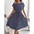 thumbnail image 2 of Floral Printed Dress for Women Summer Pleated Design Fashionable Comfortable, 2 of 7