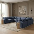 thumbnail image 2 of Meridian Furniture Indulge 258" Fabric U-Shaped Modular Sectional in Navy, 2 of 9