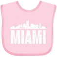 thumbnail image 3 of Inktastic Miami Skyline Grunge Boys or Girls Baby Bib, 3 of 4