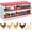Red 10Hole Lid, variant on 3-Compartment Chicken Nesting Box Galvanized Steel Roll Away Egg Laying Box for Hens and Ducks Rustproof Anti-Peck Nest Box with Tray