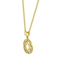 thumbnail image 2 of Precious Stars 14K Yellow Gold Cubic Zirconia Unisex Round Star of David Pendant with 16" Chain Necklace, 2 of 7