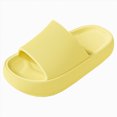 thumbnail image 3 of CAUYDY Cloud Slides for Kids Boys Girls Shower Bathroom Slippers Slip on Sandals Non-Slip Open Toe Pillow Slippers-Quick Drying Summer Beach Pool Shoes(L101-Yellow,12.5), 3 of 9