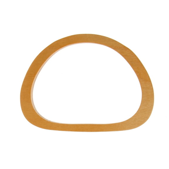 D Shaped Wooden Purse Handles,Replacement Bags Handle for Diy Bags Purse Handbags for Totes Clutch Making Accessories
