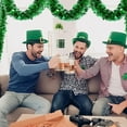 thumbnail image 5 of 1Pack Total 6.6 FT St. Patrick's Day Tinsel Garland Shamrock Clover Green Tinsel Garland St Patricks Day Decorations Metallic Twist Garland for Irish Party Outdoor Indoor Window Home Tree Decoration, 5 of 7