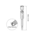 thumbnail image 2 of Uxcell 7/64" Magnetic Hex Head Screwdriver Bit, 1/4" Hex Shank 2" Length S2 Steel Power Tool, 3 Pack, 2 of 5