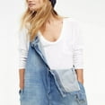 thumbnail image 4 of Women‘s Causal T-Shirt V Neck Long Sleeve Loose Fit Tops Solid Color Blouse Basic Tees, 4 of 7