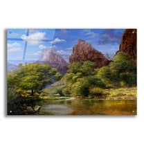 Epic Art 'Zion' by Bill Makinson, Acrylic Glass Wall Art, 36"x24"
